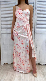 Abito Satinato Stampa