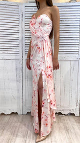 Abito Satinato Stampa