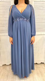 Abito Maniche Lunghe in Voile