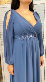 Abito Maniche Lunghe in Voile