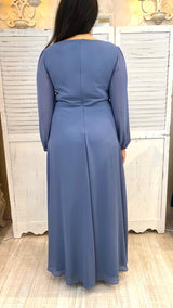 Abito Maniche Lunghe in Voile