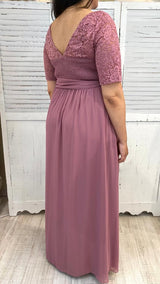 Abito Voile Pizzo Fiocco