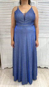 Abito Curvy Glitter Olografico