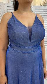 Abito Curvy Glitter Olografico