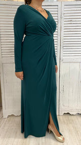 Abito Lungo Drappeggio Curvy Frank Lyman