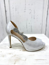 Scarpa Brillantinata e dettaglio Strass