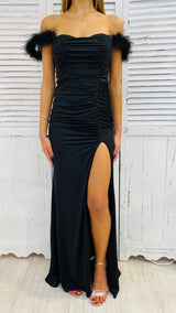 Abito Sirena Piume by Via Montenapoleone