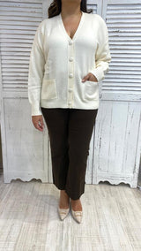 Cardigan Scollo a V by Corte Dei Gonzaga