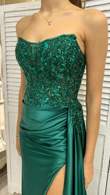 Abito Raso Paillettes