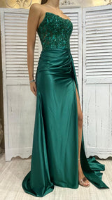 Abito Raso Paillettes