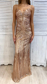 Abito Ricamo Paillettes