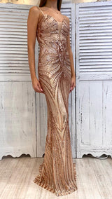 Abito Ricamo Paillettes