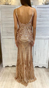 Abito Ricamo Paillettes