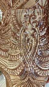 Abito Ricamo Paillettes