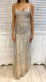 Abito a Sirena Pailettes e Perline