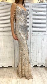 Abito a Sirena Pailettes e Perline