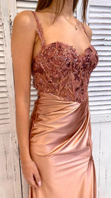 Abito Sirena Raso e Ricamo by Via Montenapoleone