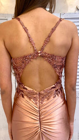 Abito Sirena Raso e Ricamo by Via Montenapoleone