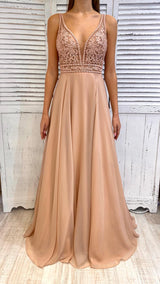 Abito Voile Pizzo e Ricamo