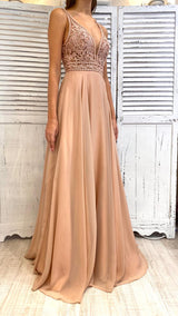 Abito Voile Pizzo e Ricamo