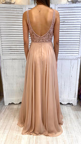 Abito Voile Pizzo e Ricamo