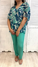 Pantaloni Menta  Curvy