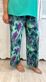 Panta Palazzo Elasticizzato Fantasia by Corte dei Gonzaga