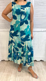 Abito Longuette Fantasia Foglie by Corte dei Gonzaga