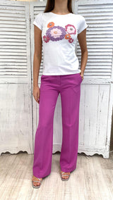 Pantalone Palazzo Ciclamino