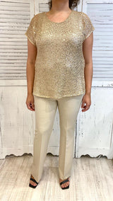 Casacca Paillettes Dorate