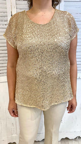 Casacca Paillettes Dorate