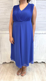 Abito Curvy Corpetto Plissè