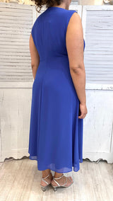 Abito Curvy Corpetto Plissè