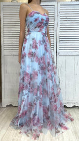 Abito in Tullino Fiorato by Solo Gioie