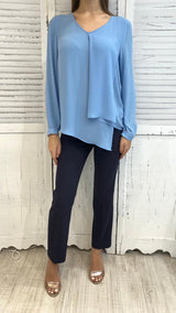 Pantalone a Sigaretta Piquet by Diana Gallesi