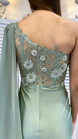 Abito Sirena Corpetto Fiori Pizzo by ViaMontenapoleone