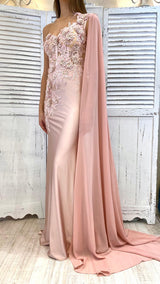 Abito Sirena Corpetto Fiori Pizzo