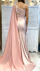 Abito Sirena Corpetto Fiori Pizzo