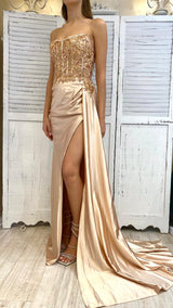 Abito Raso Paillettes