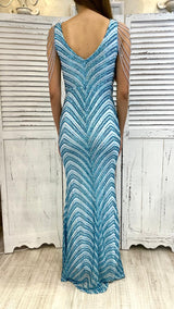 Abito a Sirena Pailettes e Perline by ViaMontenapoleone