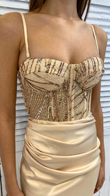 Abito Bustier Paillettes