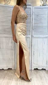 Abito Bustier Paillettes