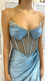 Abito Bustier Cristalli