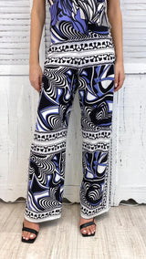 Pantalone in Fantasia Ametista by Corte dei Gonzaga