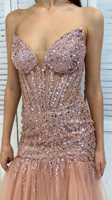 Abito Paillettes Tulle