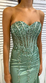 Abito Sirena Paillettes e Tulle