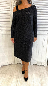 Abito Velluto Paillettes