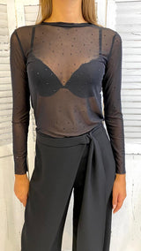 T-shirt Rete Diamanti