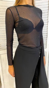 T-shirt Rete Diamanti