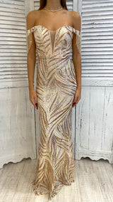 Abito Omerale Pailettes